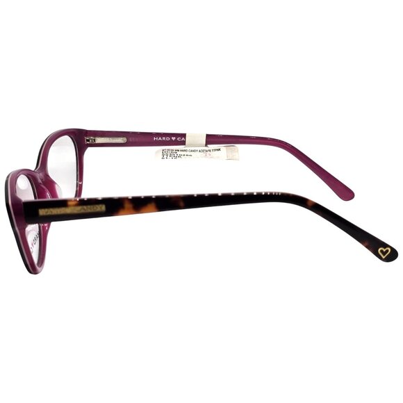 Hard Candy Womens Cat Eye Glasses Frames Tortoise & Pink Acetate 51-16-135 HC09 - Picture 3 of 9